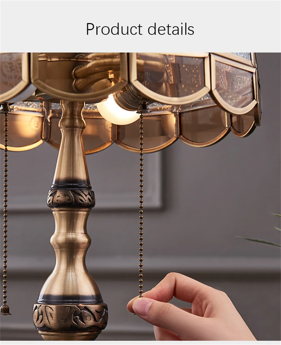 Table Light Brass Glass Luxury Romantic Creative Home Decor Light Fixture Nordic E27 Table Lamp For Living Room 13 S08478ead71d14acdb25d4ea4e473b67d0