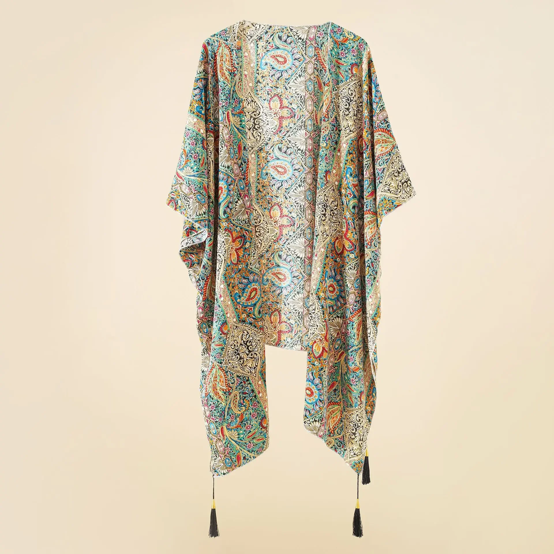 Swimsuit Cover Up Swimsuit Coverup Fishnet Cover Up Chiffon Cardigan Top Women's Tops Floral Loose Tassels Coverups Beach Swim Bikini Kimono Cardigan Bathing Suit Cover Ups