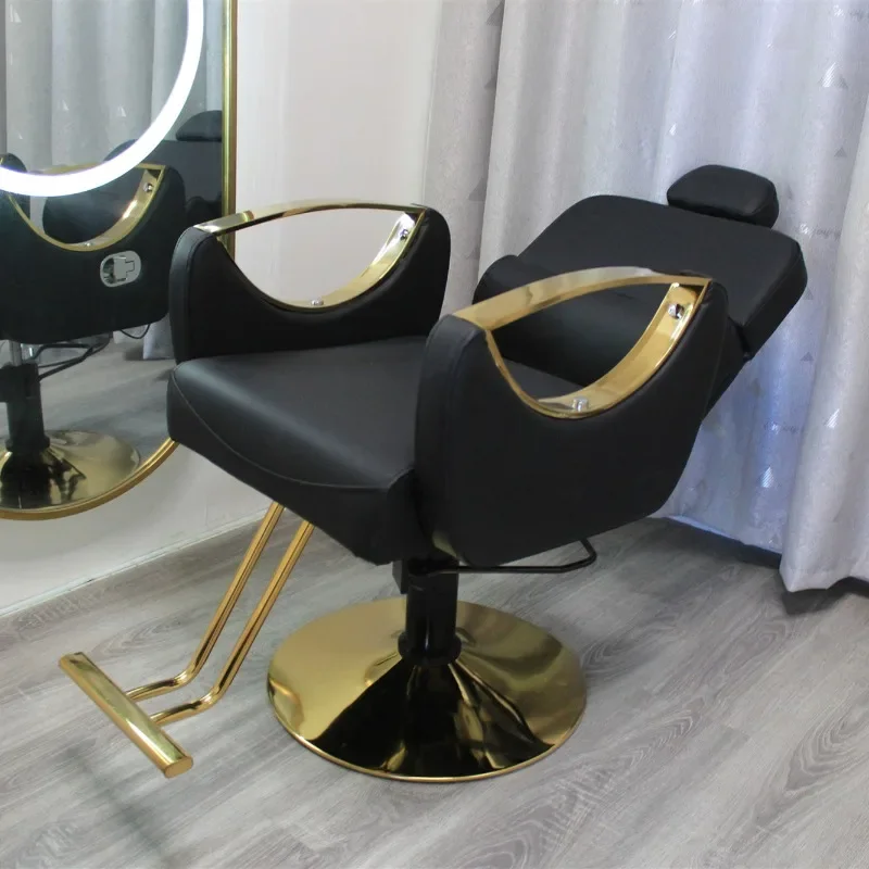 Swivel Barber Chairs Hairdresser Facial Comfortable Hair Chair Vanity Stylist Ergonomic Silla Barberia Beauty Salon Furniture