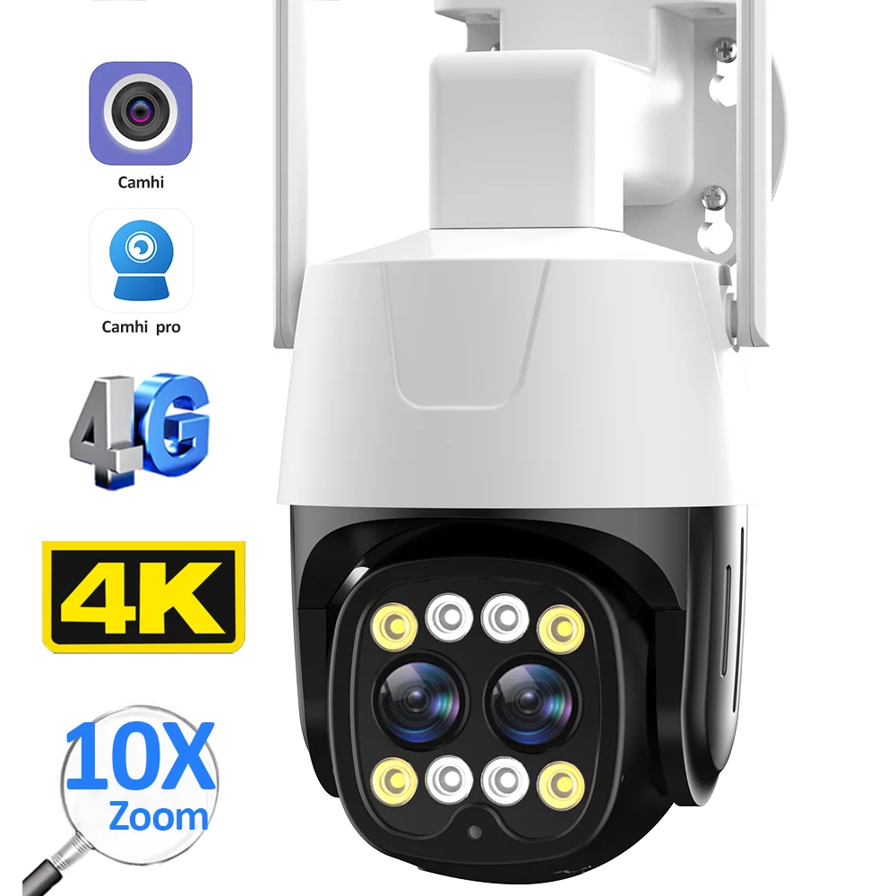4g Cctv Camera Sim Card 10x Zoom | Wifi Security Camera Outdoor 4k - 4k ...