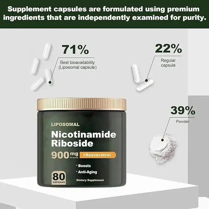 Nicotinamide riboside capsules improve energy metabolism digestive system promote fat consumption 1 bottle