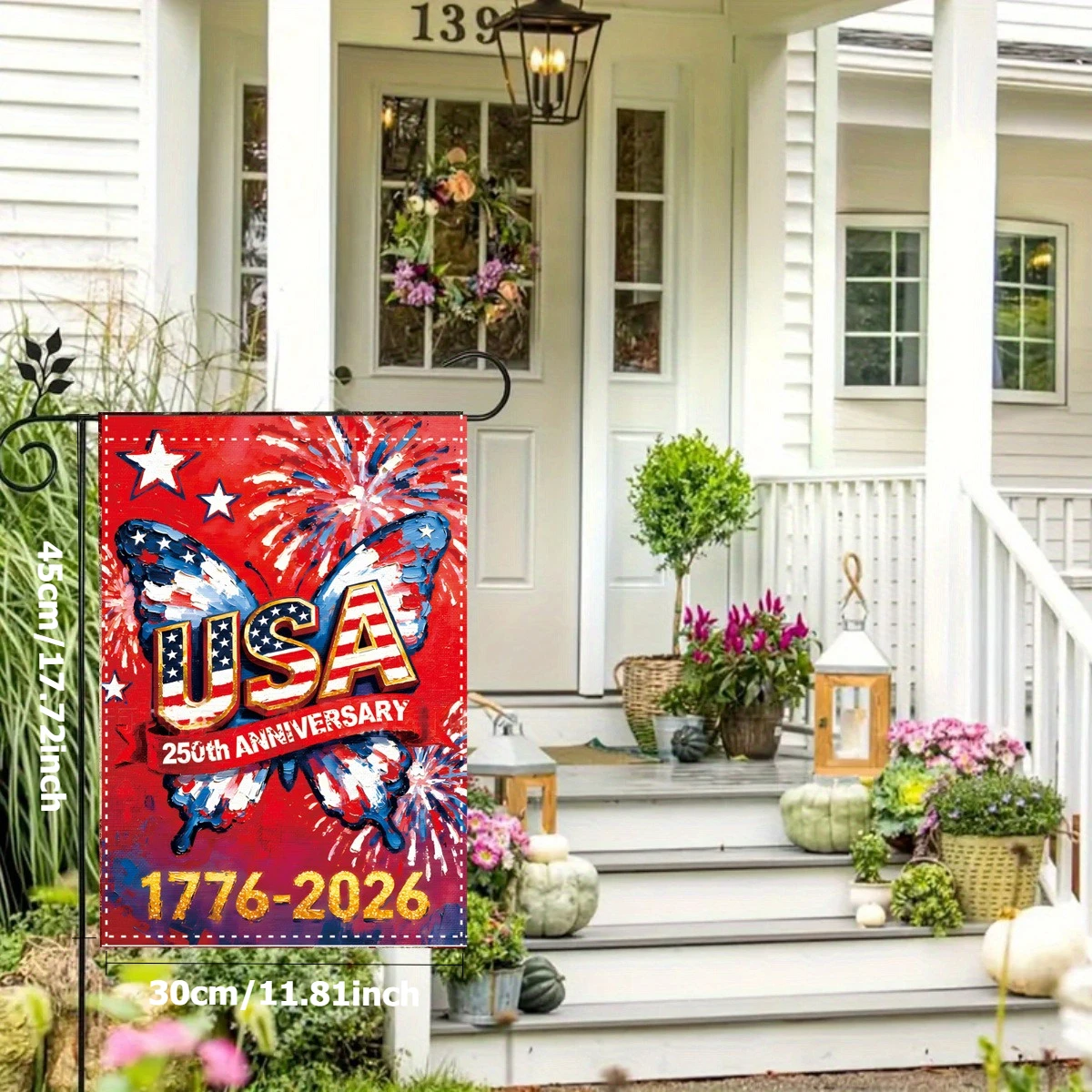 USA 250th double-sided flag 250th anniversary 1