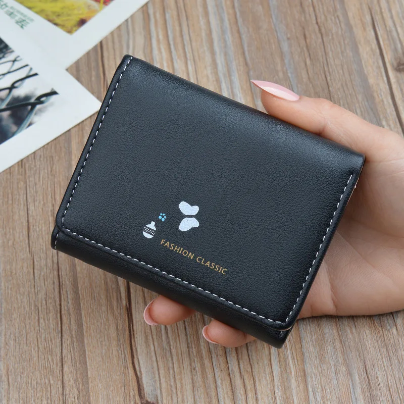 

MONNET CAUTHY New Arrivals Purse Two fold Multi card Slot PU Short Wallet