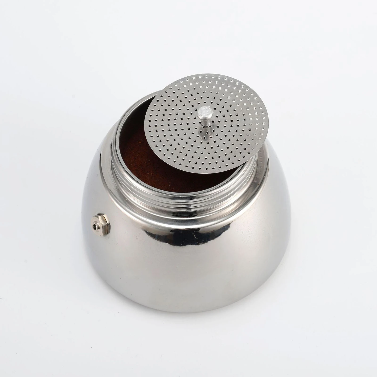 StainlessSteelFilterMokaPotEspressoTamperFilterPressedPowderReducingFilterforMocha