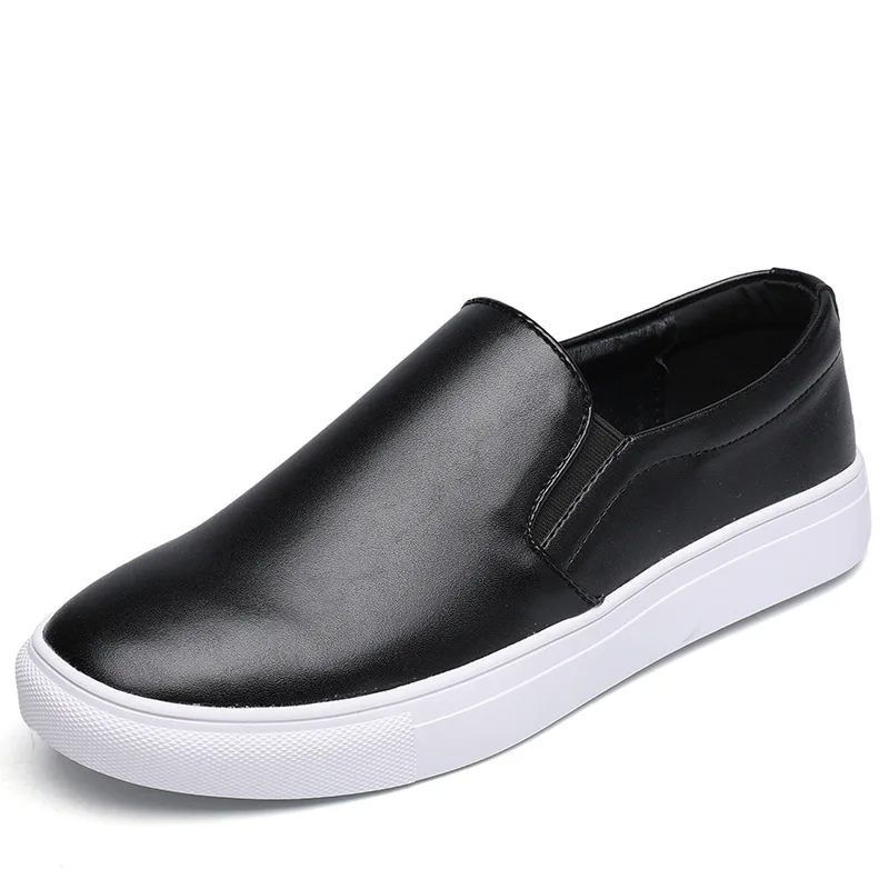 

Men Big Size Leisure Shoes Cow Leather Loafer Simple Retro Sneakers