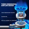 4000W Heat Flow Domestic Embedded Gas Stove Natural Gas Stove Liquefied Gas Hob Tempered Glass Panel Double Stove Cooktop 3