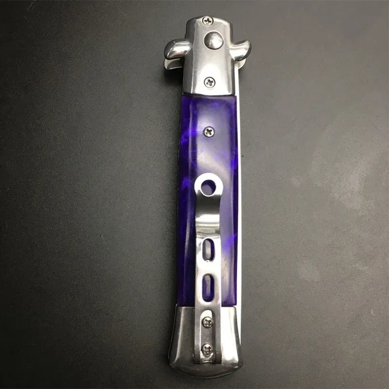 남성용 스테인레스 스틸 접이식 빗, 자동 나이프 브러시, 헤어 트리머 빗, 브러시 액세서리, 슬릭 백 헤어 포켓 빗, 1 개