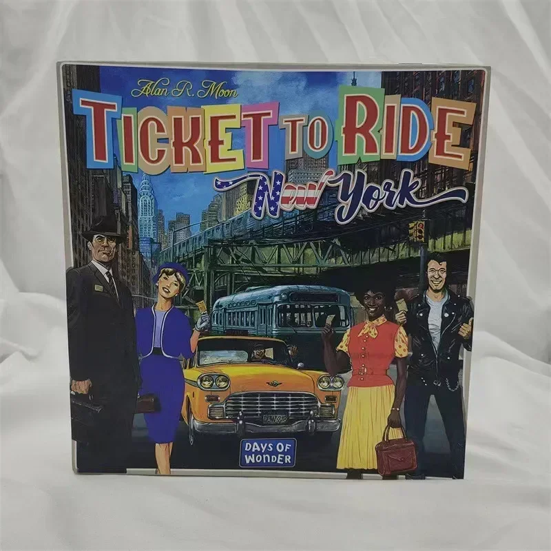 English U.S. version of the railroad train ticket trip all series Ticket To Ride Europe board game cards