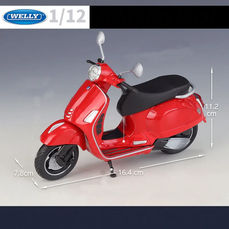 

1:12 GTS Super 2020 scooter die cast Alloy Motorcycle Model Toy Motorbike Motorcycle Racing Car Toys For Children Gifts Free Shi