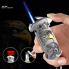 New Metal Multifunctional Inflatable Lighter with Bottle Opener, Folding Knife, 3D Relief Pattern Portable Lighter Men's Gift 1
