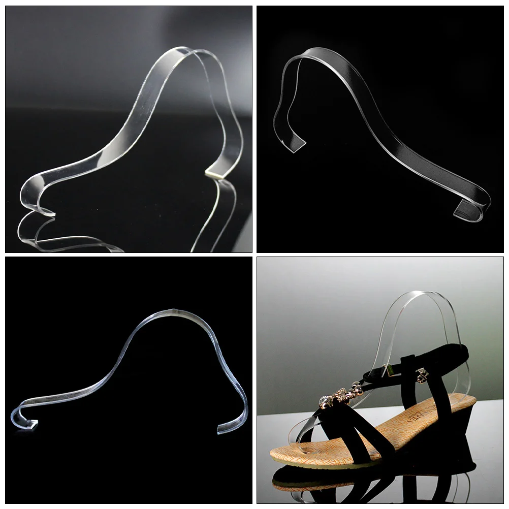 10Pcs High Heels Display Rack Acrylic Shoe Racks Sandal Racks Shoe Display Brackets High Heel Holders Shoe Shelf Home Storage 4