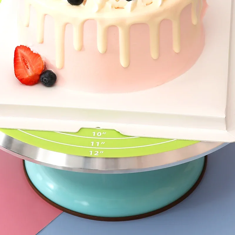 Silicone Turntable Anti-slip Mat Cake Turntable Silicone Baking Mat for Cake Non-stick High Temperature Resistant Kitchen Gadget