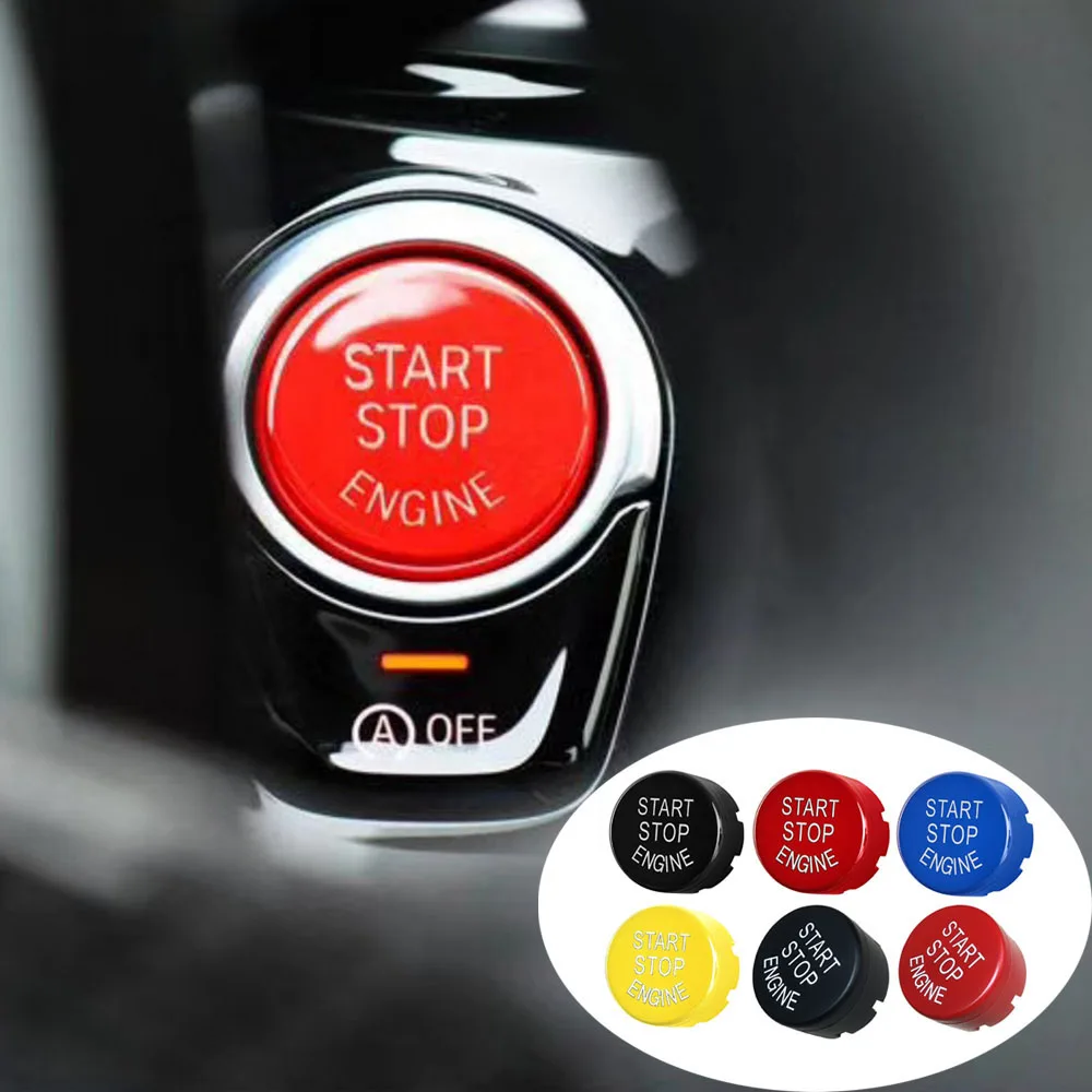 Auto Startknopf Abdeckung - Aluminium Drucktaste Für Start-Stopp System Schwarz