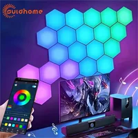 LED Hexagonal Quantum Lamp Smart Wall Panel Light RGBIC RGB Dream Color Smart APP Control  Voice Control Music Sync Work 1