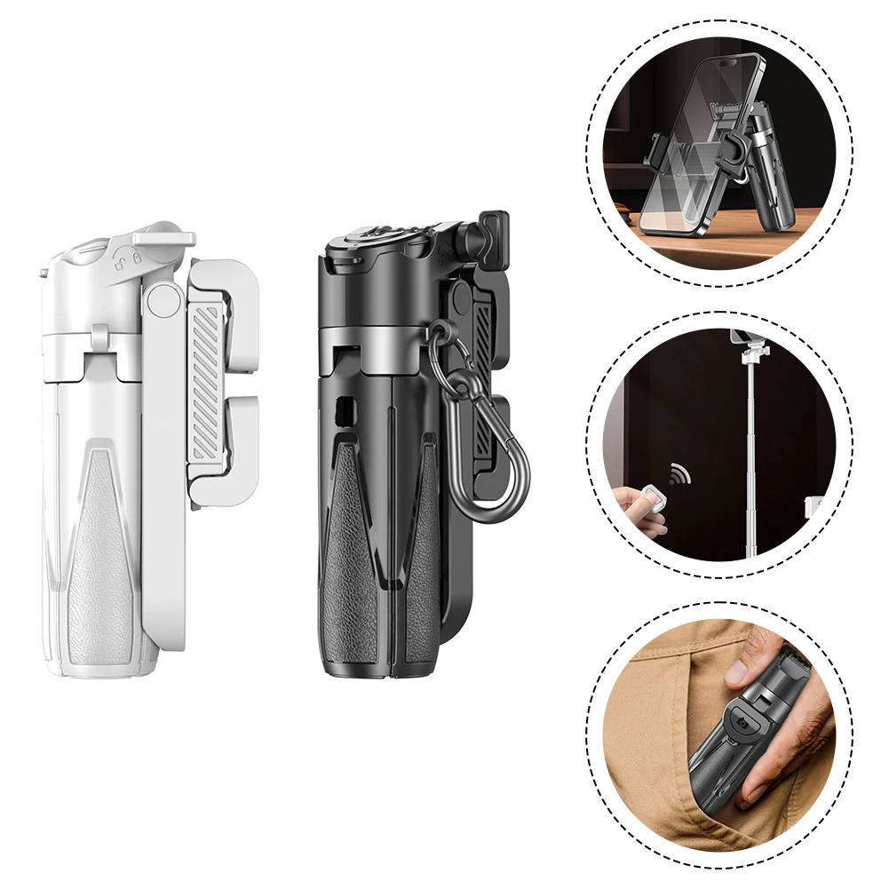 3 In 1 Mobile Selfie Pole 360&deg; Adjustable Scalable Selfie Tripod with Remote Phone Accessories