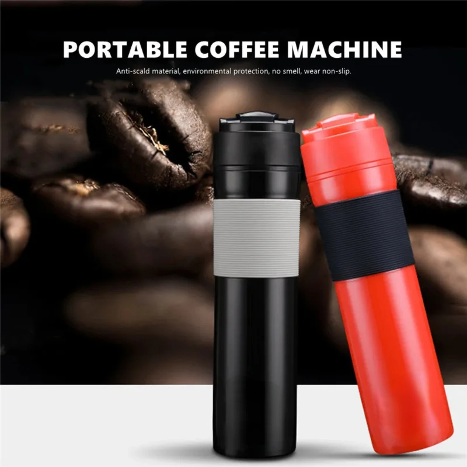 Convenient, Portable, and Compact Manual Espresso Coffee Maker for On-The-Go Travelers and Avid Coffee Connoisseurs-Stylish an