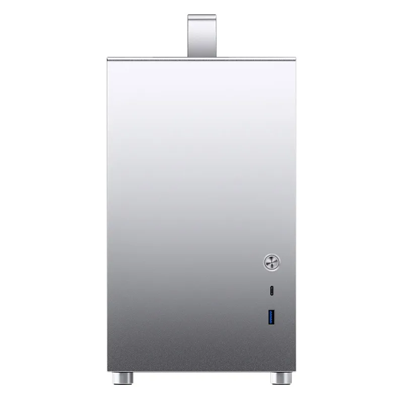 をjonsbo T8プラスミニitxコンピュータケース全アルミ側透明ポータブル