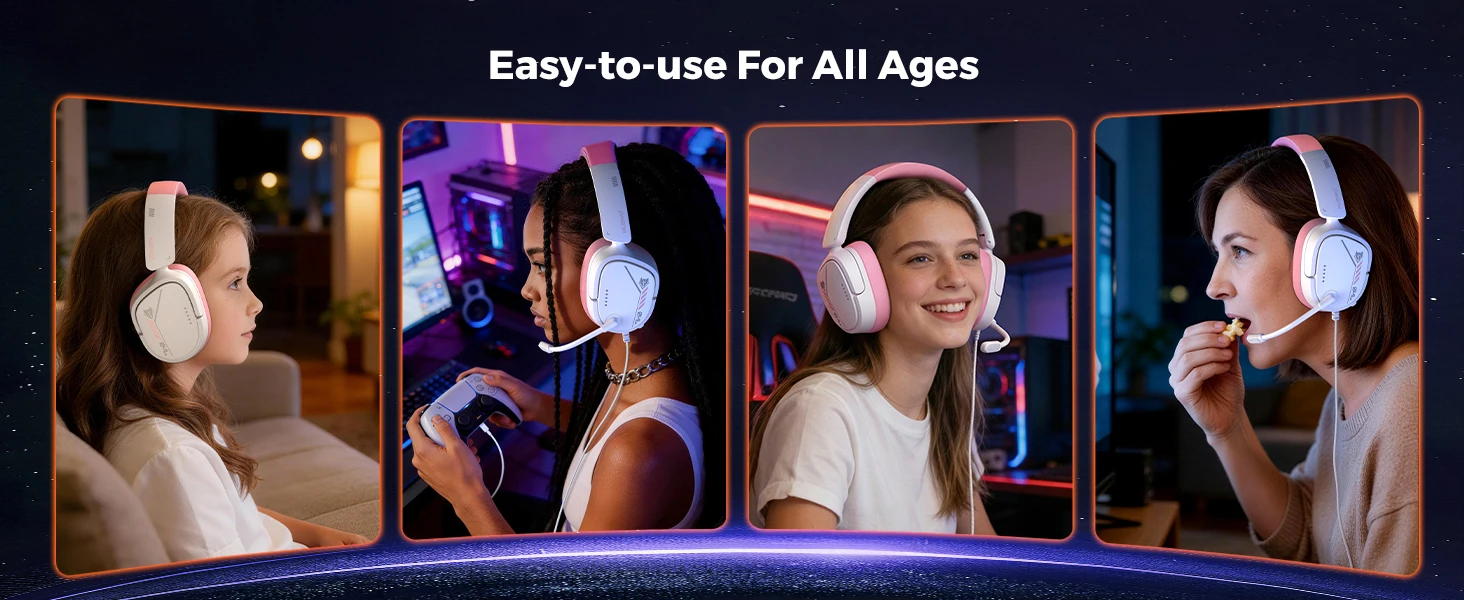Nubwo Hg04l Lightweight Gaming Headset For Ps5 Ps4 Xbox And Switch_voghion.com