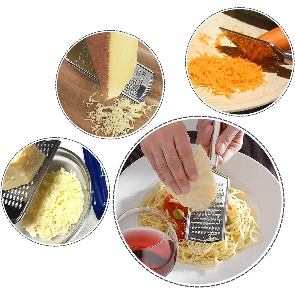Vegetable Grater LMETJMA Micro Blade Cheese Carrot Ginger Grater Stainless Steel Handle Nutmeg Lemon Zester