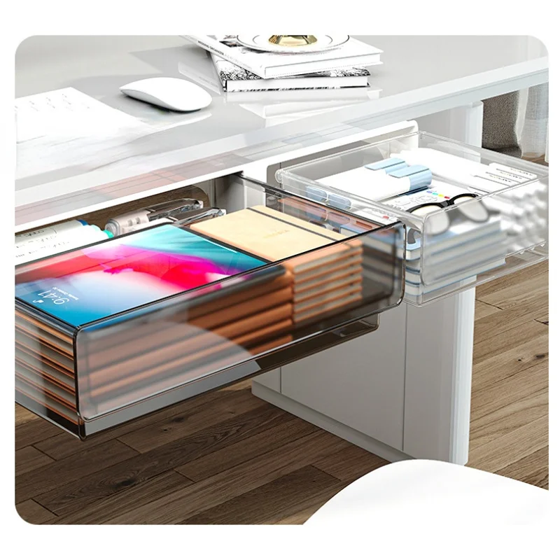 

Under Table Hidden Adhesive Drawer Office Organizer Phone Stationery Random Large Under Desk Storage Drawers Box New