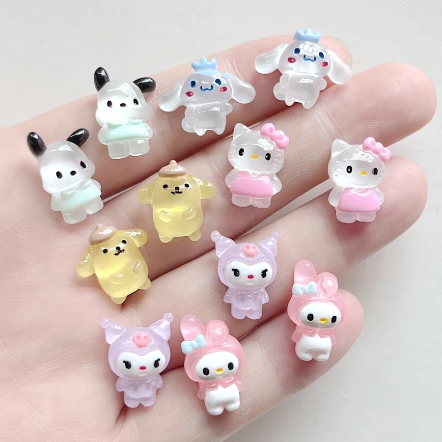 20 PCS Cartoon Character Design Mini Resin Charms For Diy Craft Fashion Jewelry Making candy resin ornaments,resin jewelry accessories,resin embellishments