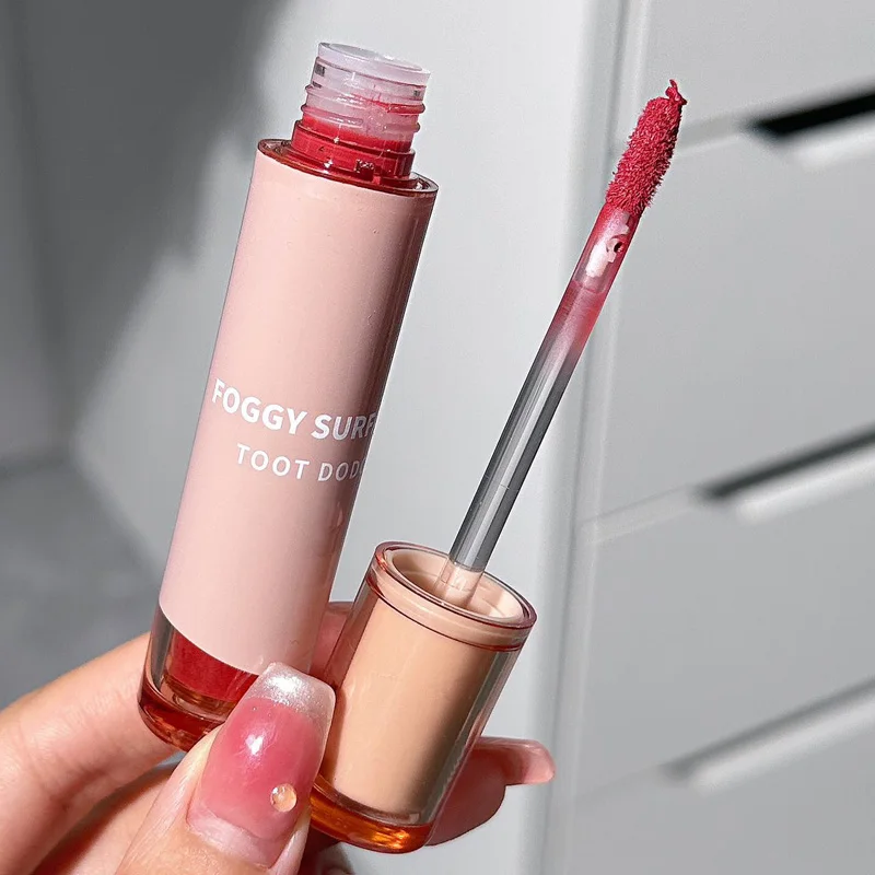 TOOT DODO T828Tea Soft Focal Mist Lip Glaze Matte Face Not Easy to Fade and Whiten Student Affordable Lipstick Female 3