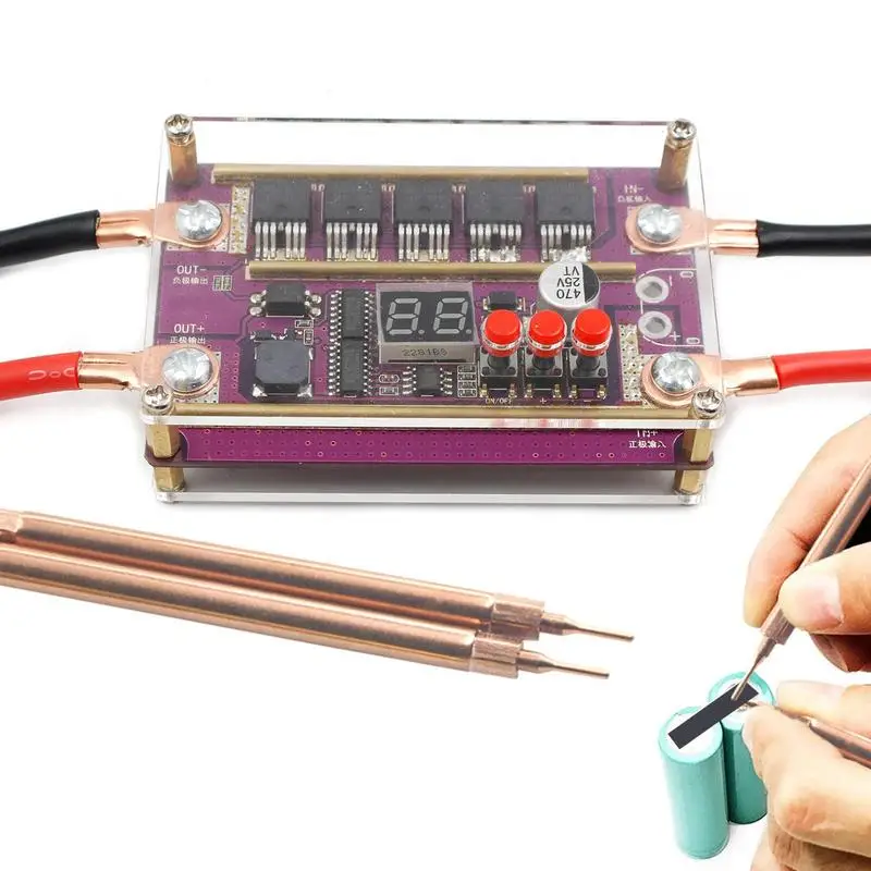 

Battery Spot Welder Kit 99 Gears Power Spot Welder Machine Portable DIY Adjustable Spot Welder Kit For Welding 14650/17490/18650