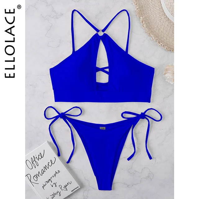 Ellolace Swimwear Women Push Up Monokini Brazilian Beachwear Padded ...