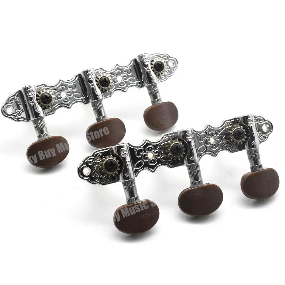 1Set Guitar Machine Heads Classic Guitar String Tuning Pegs Key Tuners Keys Part Parts Accessorie