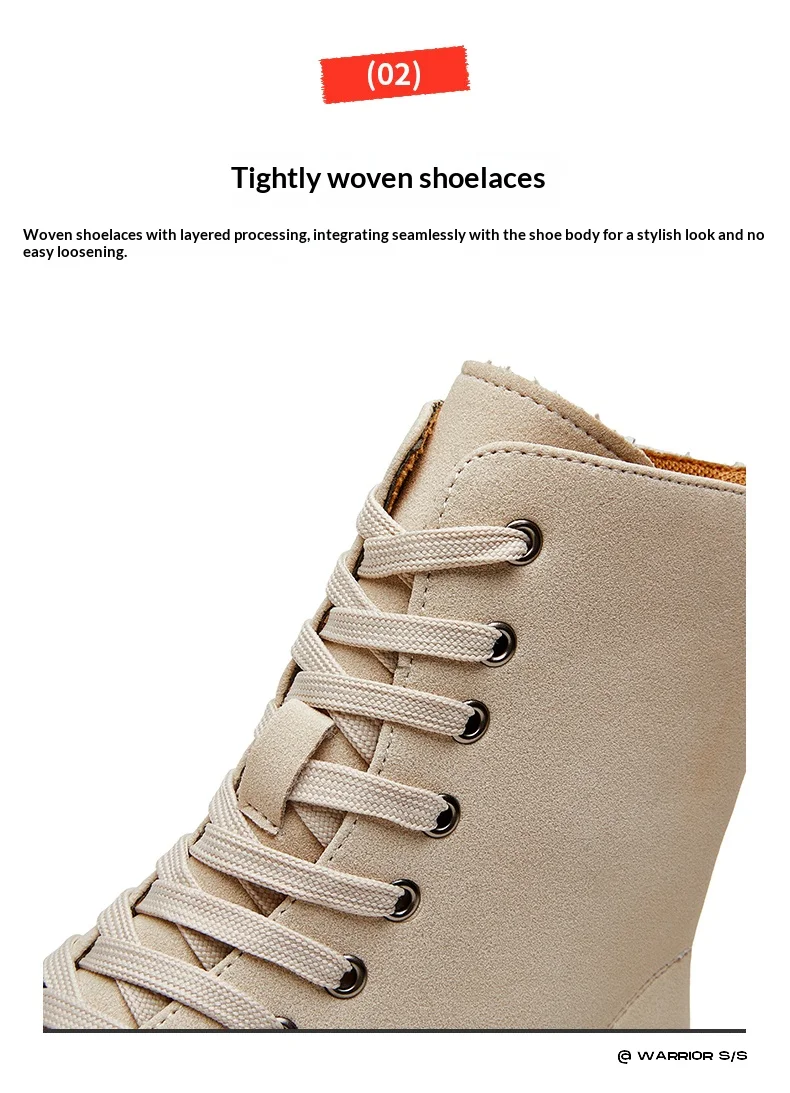 Herren 4 cm Plateaustiefel Wildleder High Top Chunky Sole Anti-Rutsch-Schuhe Reißverschluss hinten Höhe erhöhen lässige bequeme Stiefel – Detail 7