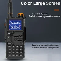 Baofeng 12W UV K5 Plus V2 Walkie Talkie Air Band AM Two Way Comumicador Station Amateur Ham Wireless Receiver Portable Radios 2
