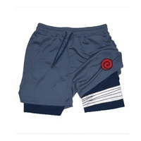 Naruto Inspired 2-in-1 Gym Shorts – Quick-Dry Anime Workout Shorts - Image 4