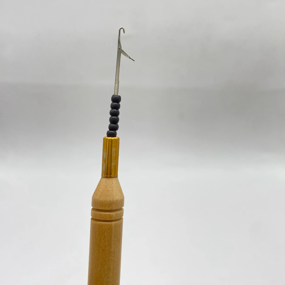 Hair extensions tool wood hook pulling needle 20 pcs for 2.9mm nano ring
