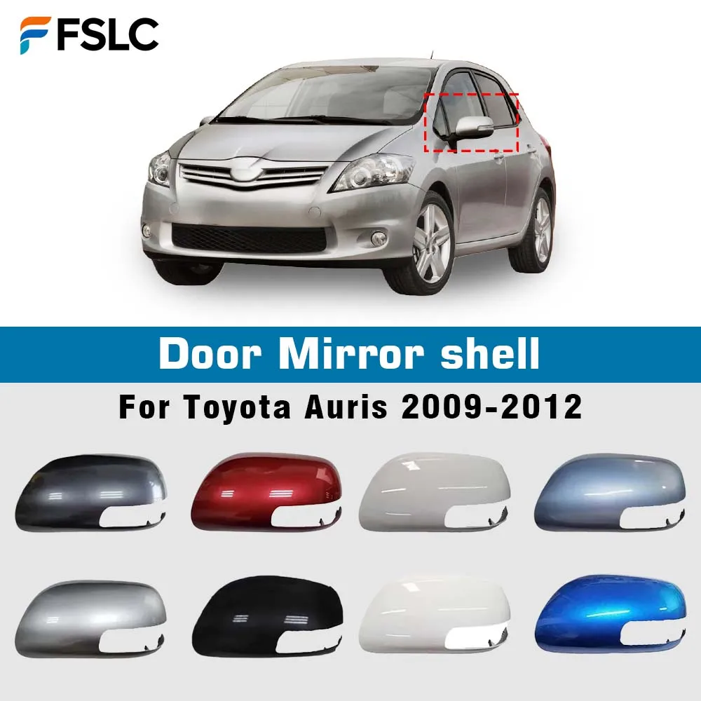 보호 커버 도어 미러 쉘 자동차 백미러 액세서리 교체 화이트 펄 화이트 블랙 For Toyota Auris 2009 2010 2011 2012