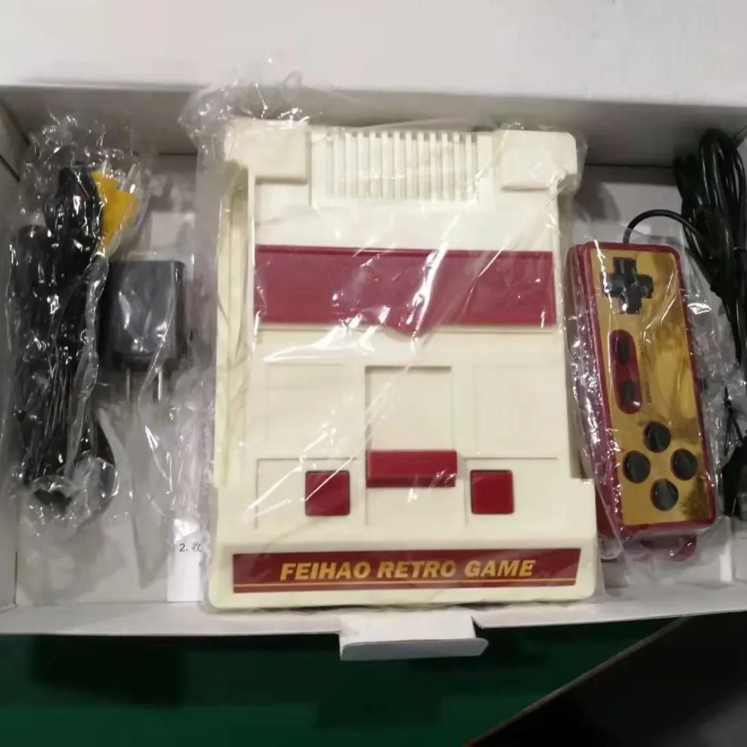 8 bit FH-006 Retro AV output TV Video Game Console for FC/Dendy Games with Two 1.5M Gamepads Built-in 121 Games