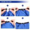 Professional Hairdressing Salon Nylon Cape with Closure Snap Barber Styling Cape,Unisex Waterproof Salon Large Hair Cutting Cape 3