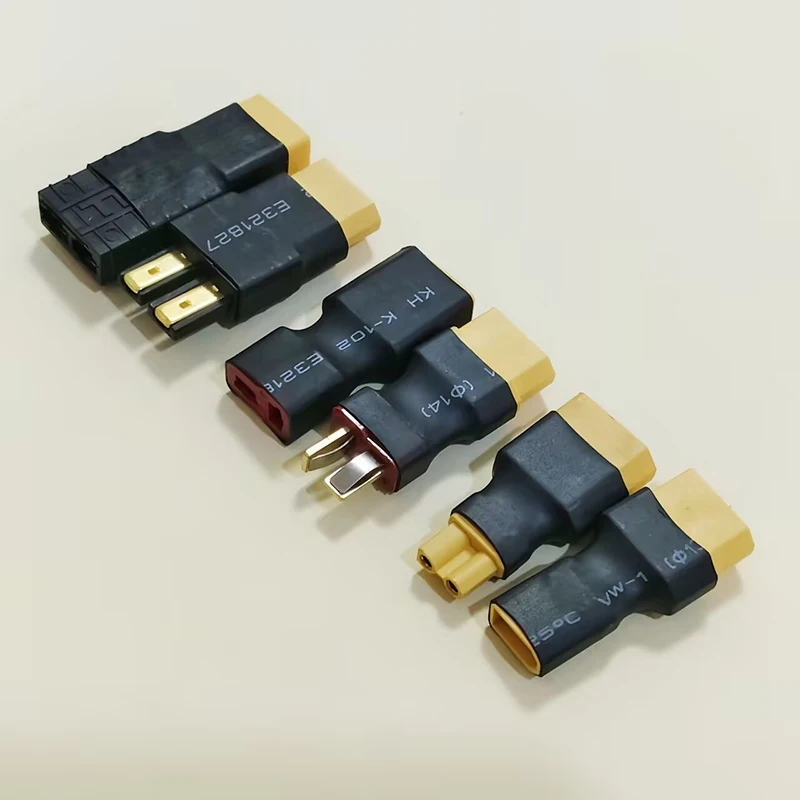1PC 남성/여성 어댑터 XT30 XT60 XT90-T-플러그 TRX 시리즈 병렬 직접 연결 남성 여성 커넥터 제어 부품