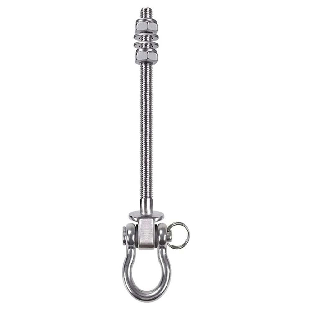 Heavy Swing Hook Bolt 150/180mm Stainless Steel Bow Shaped Swing Hooks For Outdoor Sandbag Hanging Chair Accessories mount hook plates