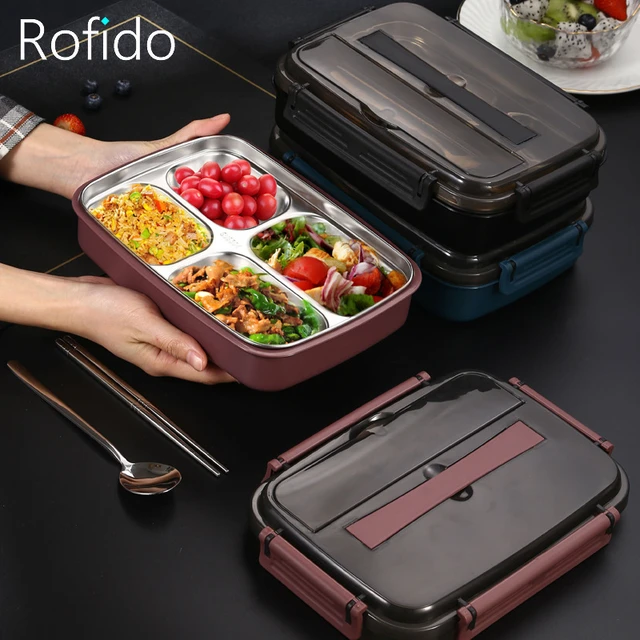 Stainless Steel Snack Containers  Stainless Steel Bento Box - Lunch Bento  Box - Aliexpress