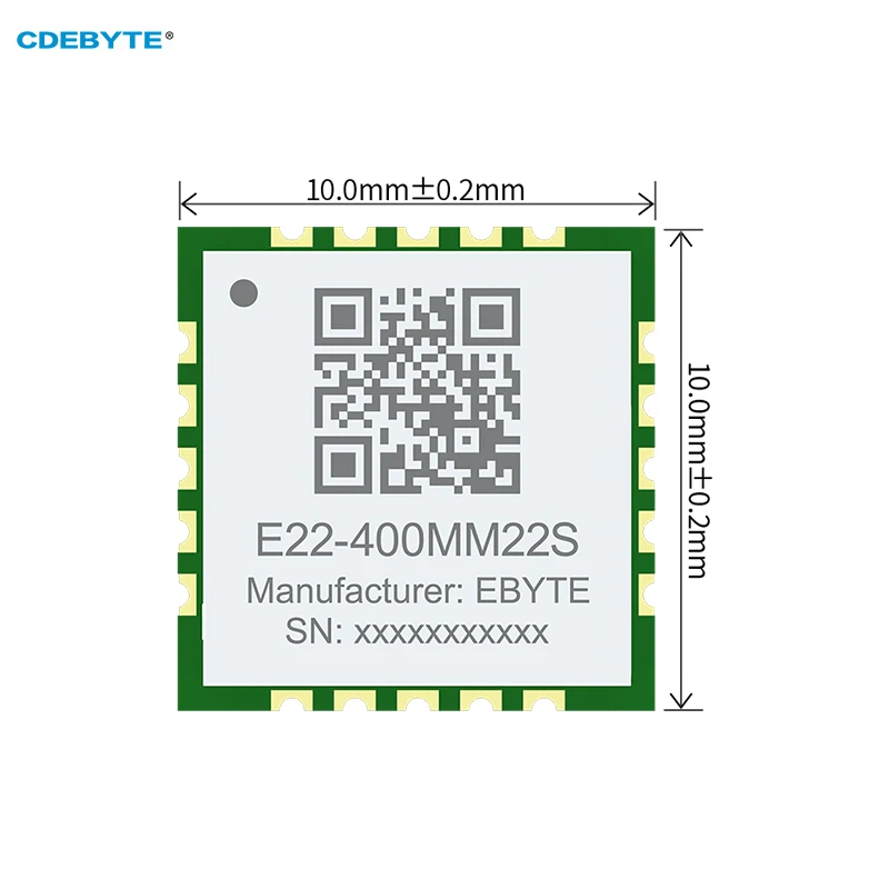 SX1268 LoRa 모듈 433MHz CDEBYTE E22-400MM22S 초소형 21.5dBm 7KM SMD RF 트랜시버 모듈