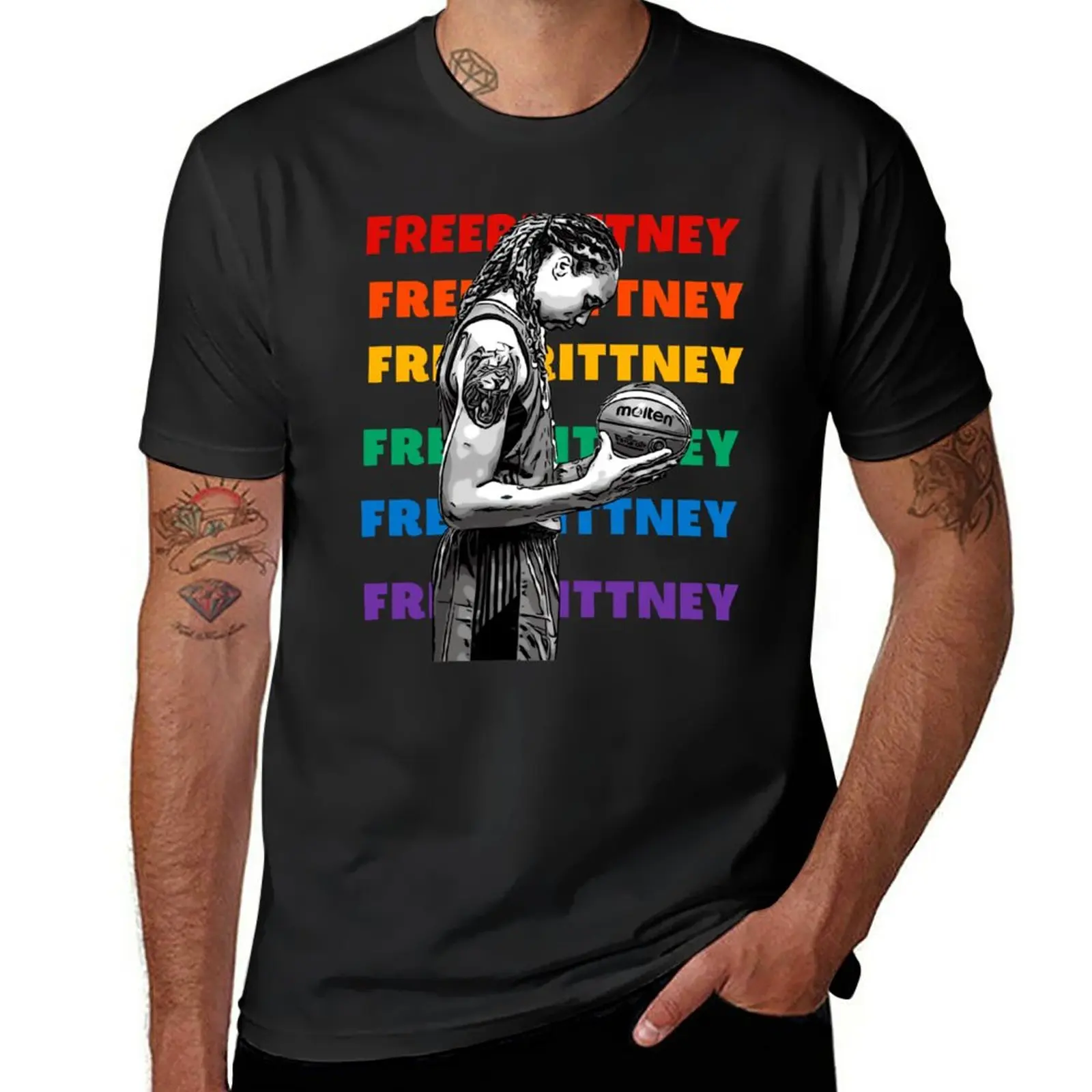 

Free Brittney T-Shirt Short sleeve tee customs design your own mens funny t shirts