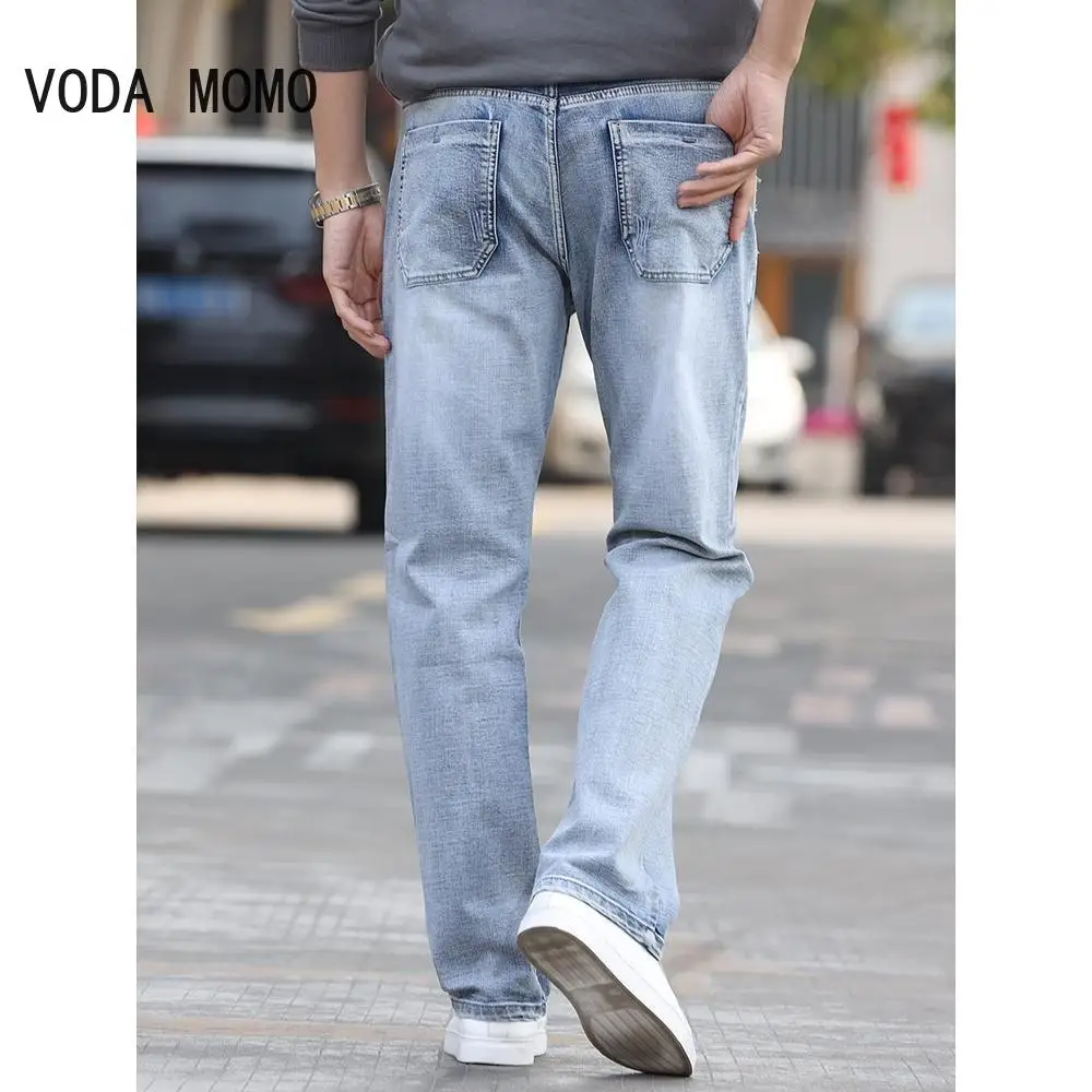 Abbigliamento Di Marca Di Moda Slim Uomo Estate Autunno Business Jeans Casual 2022 Jeans Uomo Pantaloni Di Jeans Pantaloni Jeans Larghi Elasticizzati