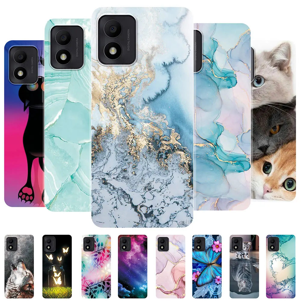 Per Alcatel 1B 2022 Custodia Per Alcatel 1B 2022 Custodie Morbide In Silicone Trasparente Marmo Per Alcatel 1 B 2022 Coque Cover Funda