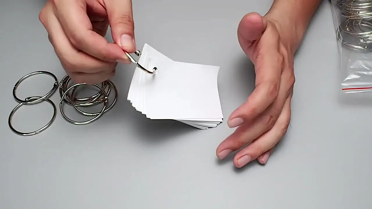 8 PCS Reliures à Feuilles Mobiles En Métal,Anneaux De Reliure-Parfait