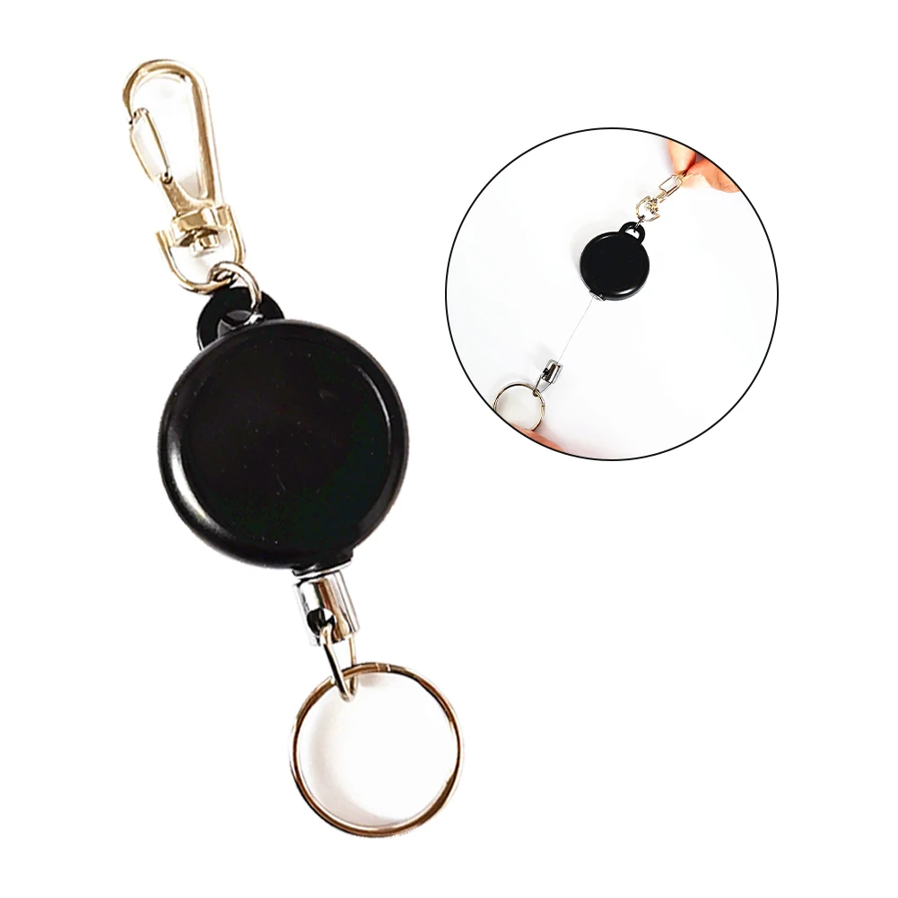 Business, Office & Industrial Retractable Stainless Pull Ring Key Chain
