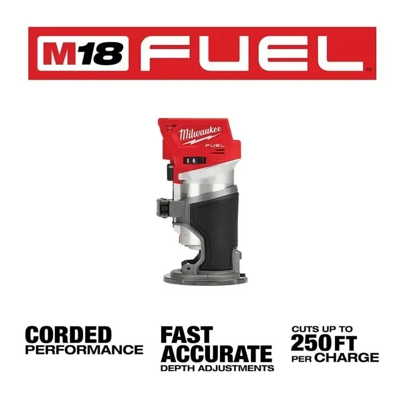 Milwaukee M18 FTR/2723 Electric Trimmer M18 FUEL&trade; Brushless Cordless Compact Router MILWAUKEE 18V Lithium Power Tools