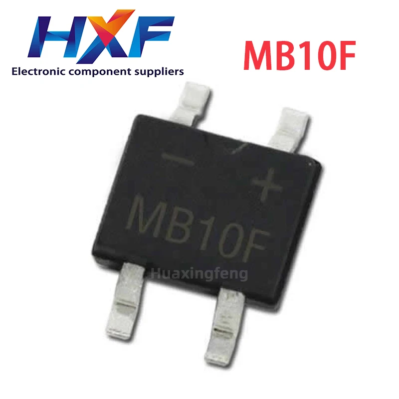 50PCS MB10F 1A 1000V SOP4 Diode Bridge Rectifier SMD
