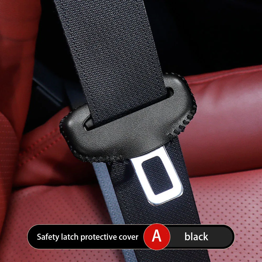 thumbnail image 1 of 1 funda protectora universal para hebilla de cinturón de seguridad de coche, anticolisión, de piel sintética, accesorios para el interior del coche, 1 of 5