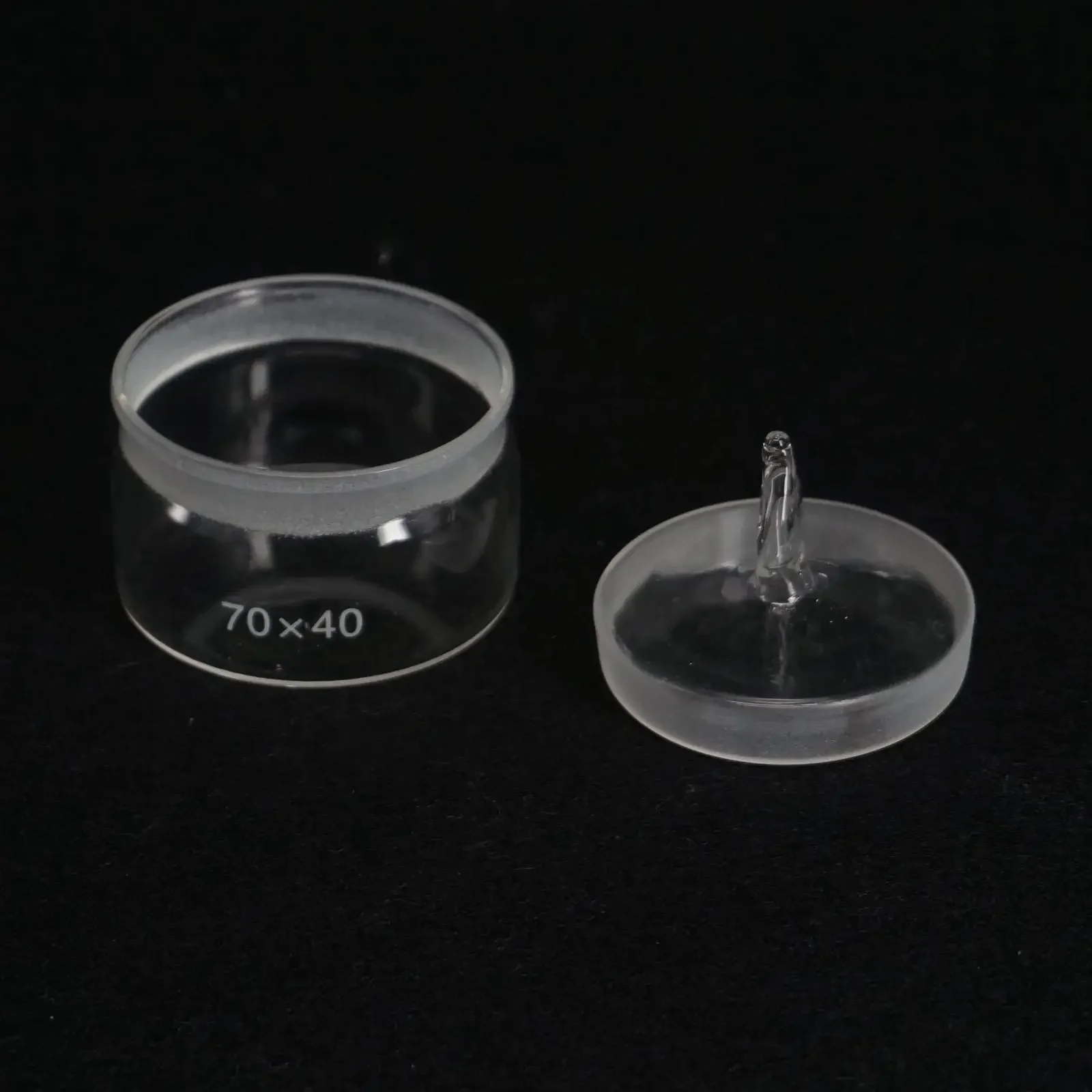 70x40mm Diameter x Height Lab Glass Weighting Bottle with Ground Glass Stopper