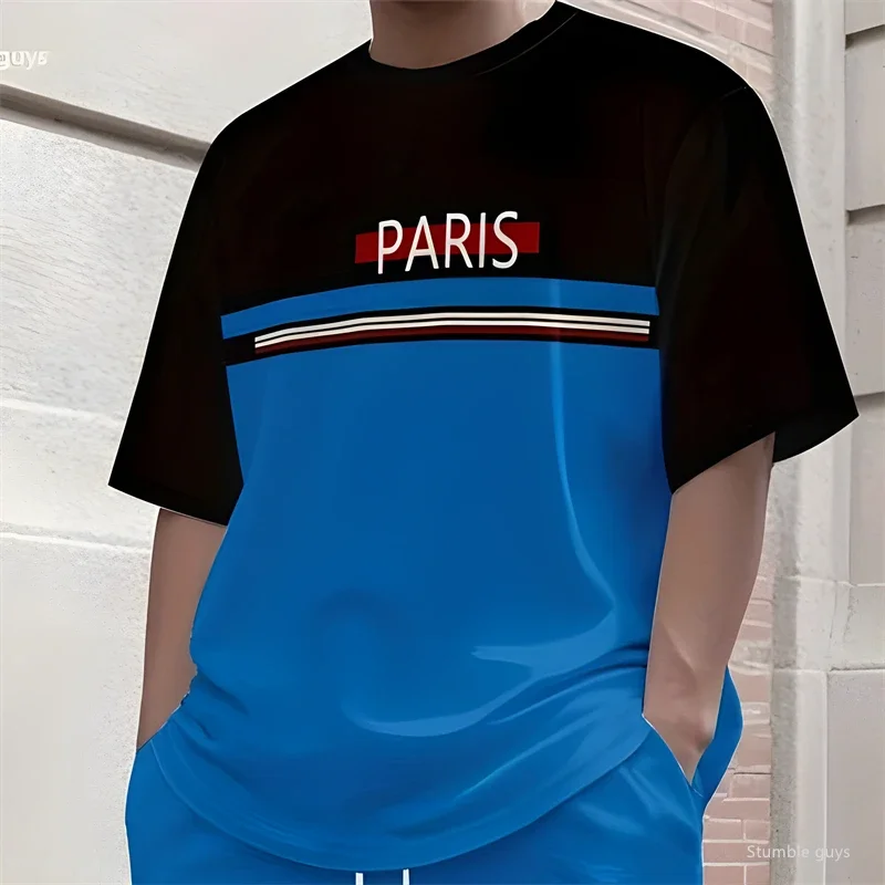 Hot Sale Men's Summer Large Size Anime Tee Loose Short Sleeve Breathable Fabric Oversized Sports Jersey Outfits